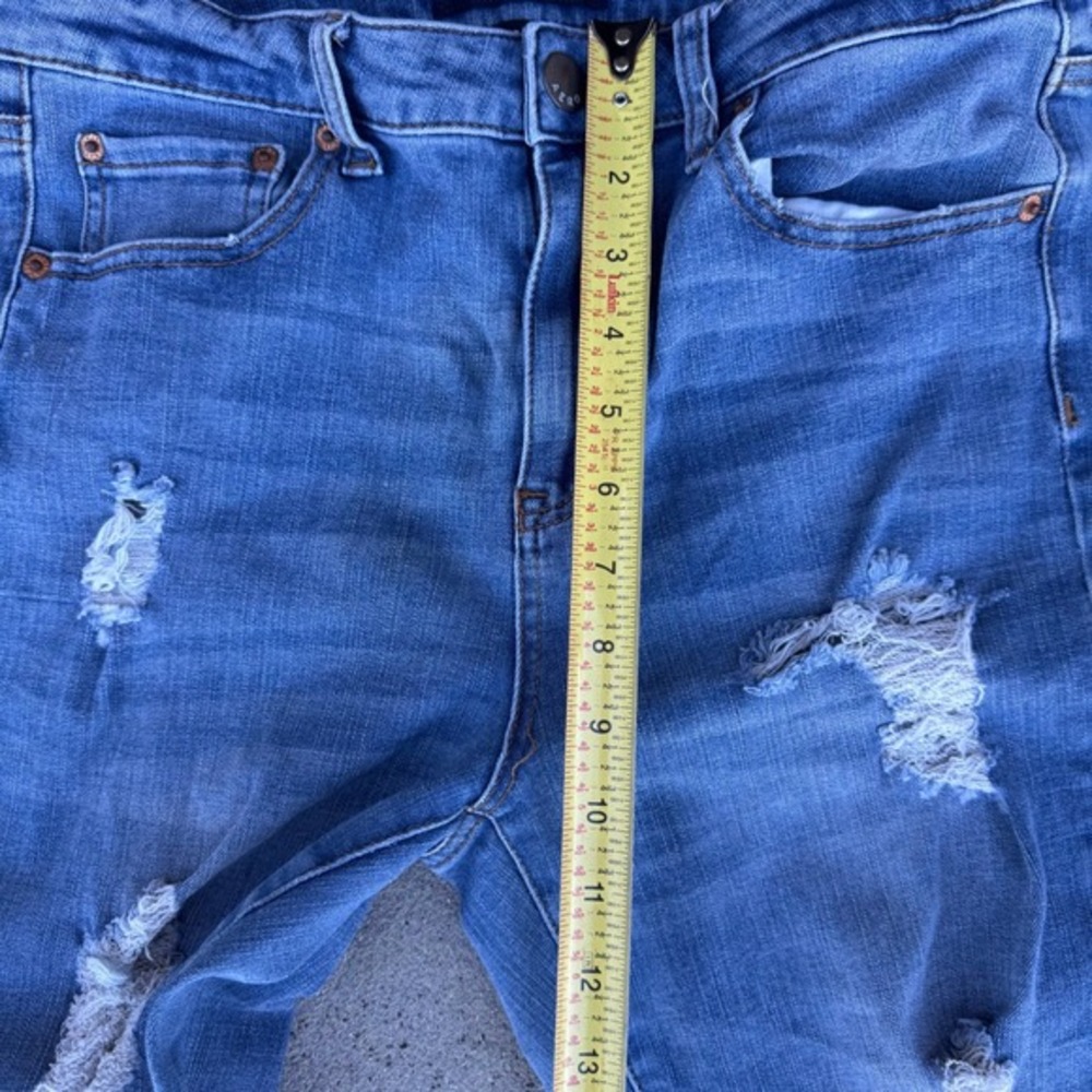 Aeropostale Aero High Rise Distressed‎ Skinny Jeans Blue Women 12R - Picture 2 of 11